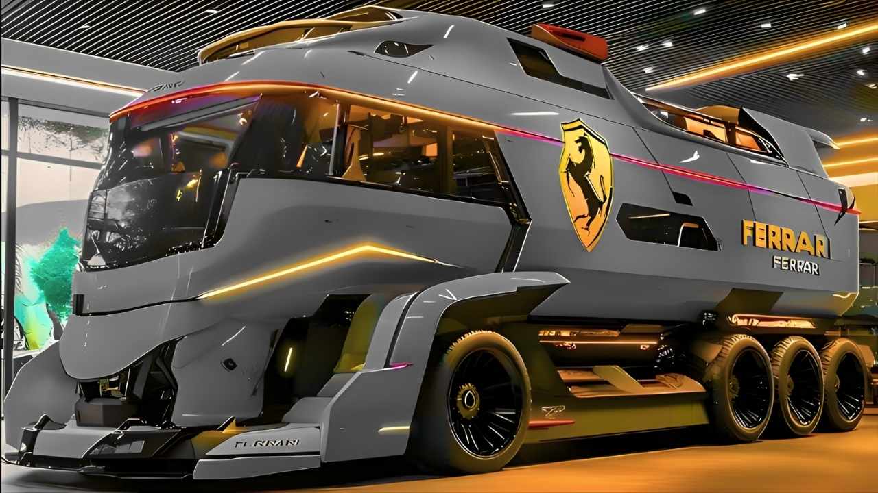 Ferrari Grand Touring Vision 2026: Lujosa casa rodante con estilo futurista y potencia de superdeportivo